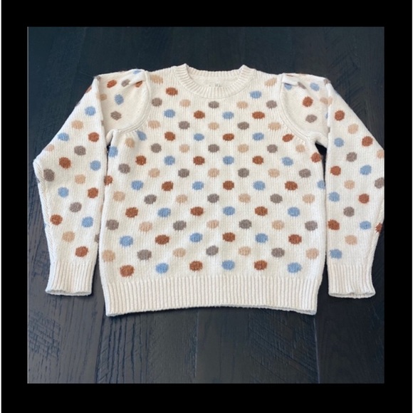 REBECCA TAYLOR - LA VIE POLKA DOT SWEATER - Picture 2 of 8